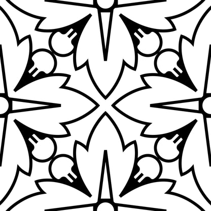 4" X 4" Black And White Silo Peel And Stick Removable Tiles