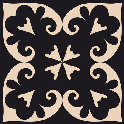 4" X 4" Black Sheep Peel And Stick Removable Tiles