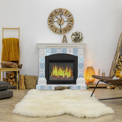 6" X 6" Baby Blue And Peach Mosaic Peel And Stick Removable Tiles