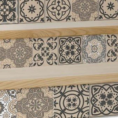 4" X 4" Espresso Brown Mosaic Peel And Stick Removable Tiles