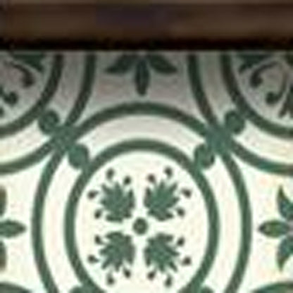 4" X 4" Sage And Aqua Floral Peel And Stick Removable Tiles
