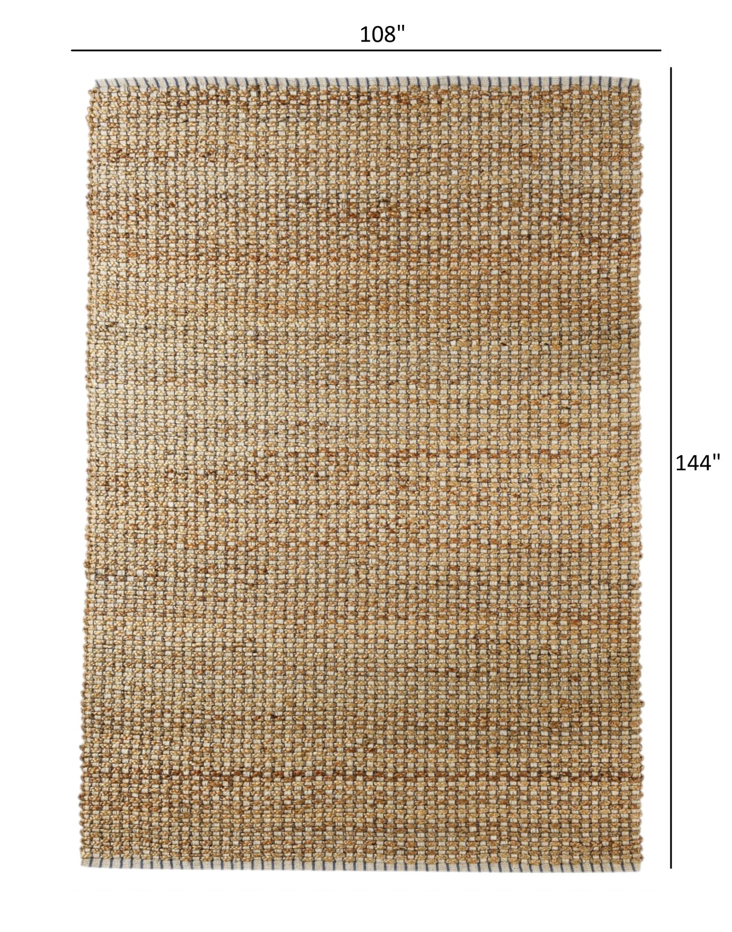 5' X 8' Natural Hand Woven Area Rug