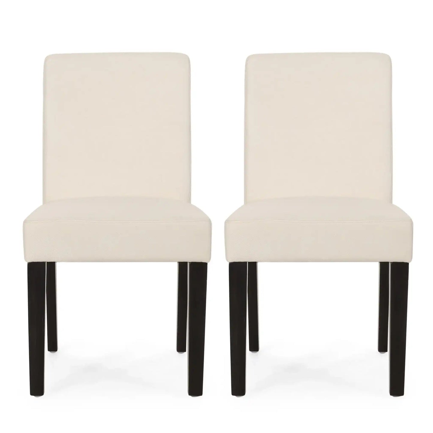 Contemporary Dining Chair With Upholstered Seating And Tapered Legs