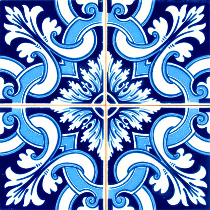 7" X 7" Blue Bali Removable Peel and Stick Tiles