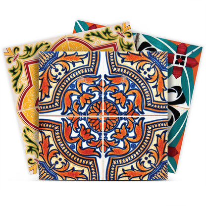 7" X 7" Addina Mutli Mosaic Peel and Stick Tiles