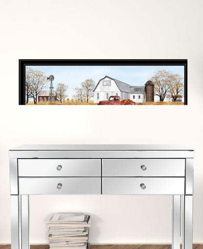 Set Of Two Billy Jacobs Seasonal Autumn Or Winter Black Frame Black Framed Print Wall Art