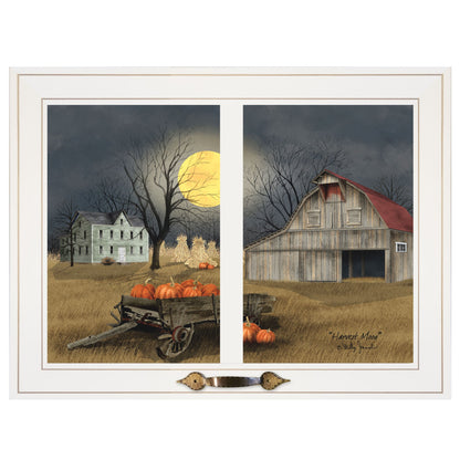 Harvest Moon 9 White Framed Print Kitchen Wall Art