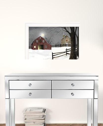 Light In The Stable 5 White Framed Print Wall Art