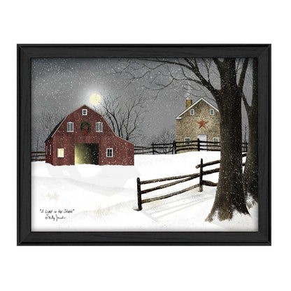 Light In The Stable 6 Black Framed Print Wall Art