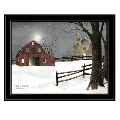 Light In The Stable 7 Black Framed Print Wall Art