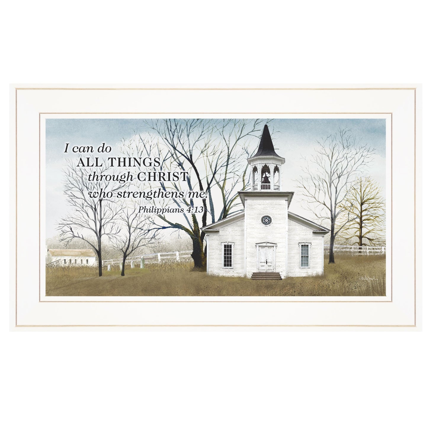 Amazing Grace 4 White Framed Print Wall Art