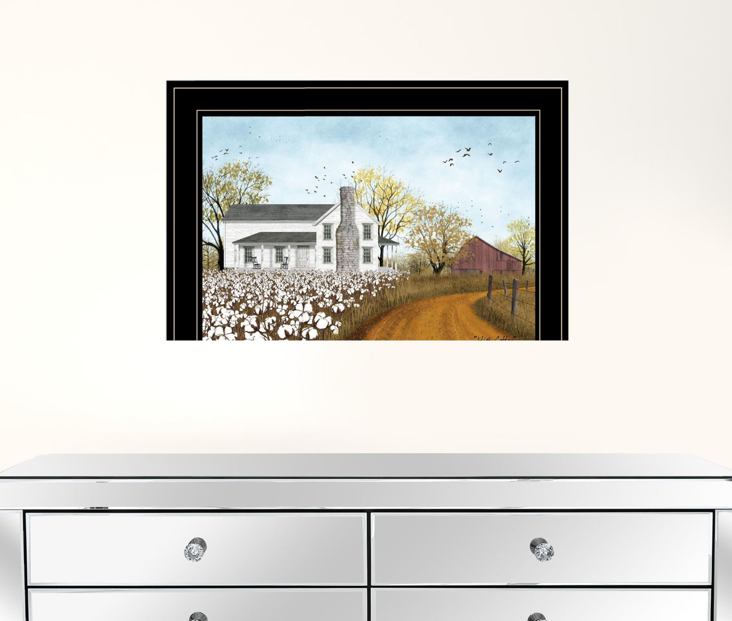 High Cotton 2 Black Framed Print Wall Art