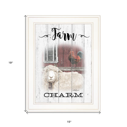 Farm Charm White Framed Print Wall Art