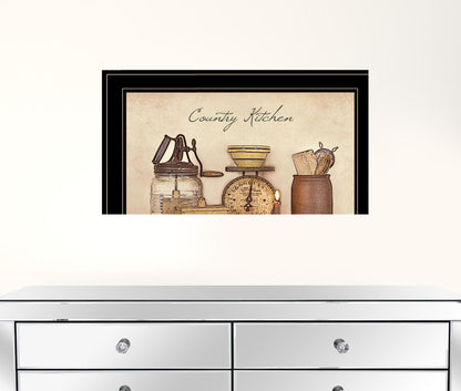 Country Kitchen 10 Black Framed Print Wall Art