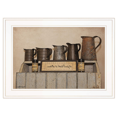 A Friend Loveth At All Time 2 White Framed Print Wall Art