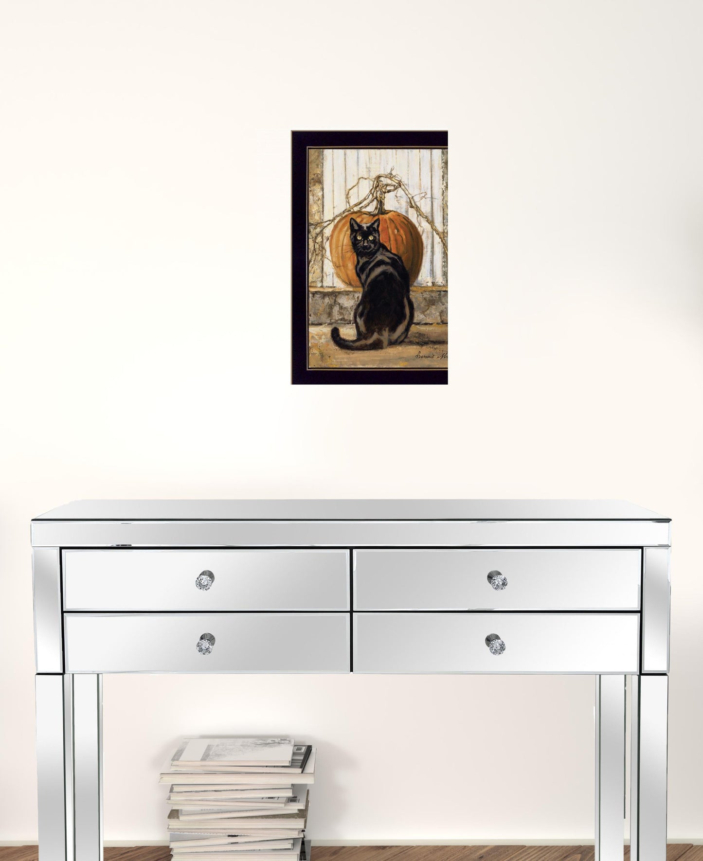 Black Cat 3 Black Framed Print Wall Art