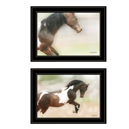 Set Of Two A Wild Kookie 2 Black Framed Print Wall Art