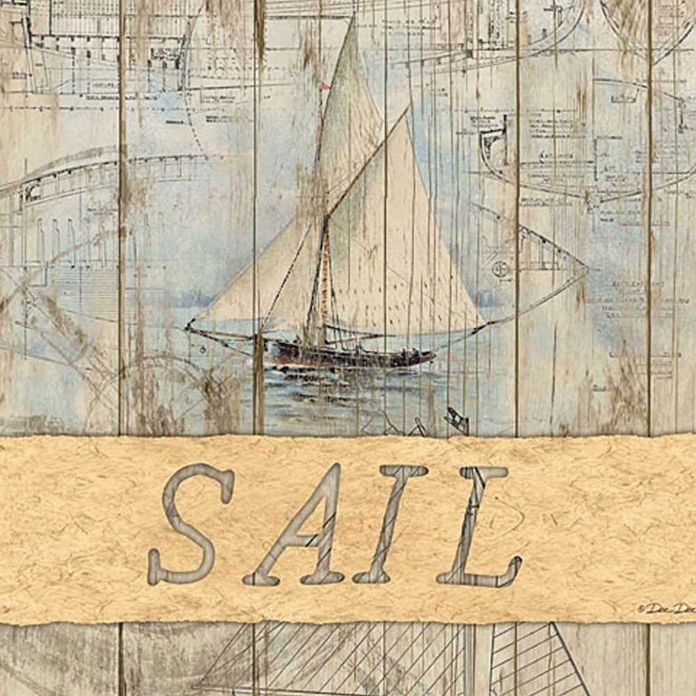 SAIL White Framed Print Wall Art