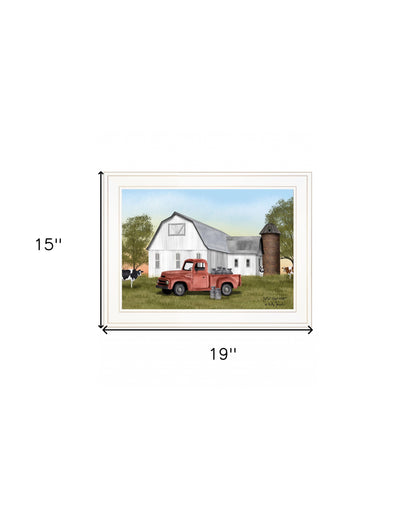 YAll Need Milk 2 White Framed Print Wall Art