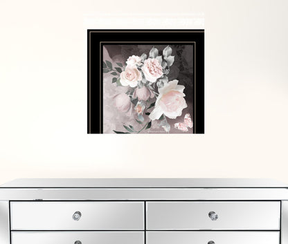 Noir Roses IV 3 White Framed Print Wall Art