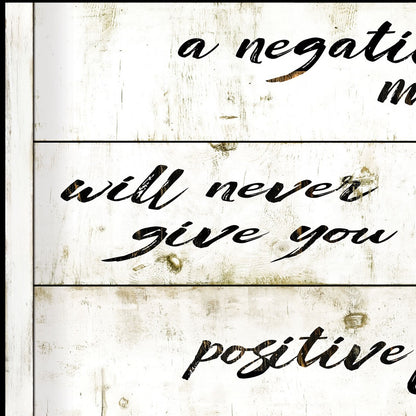 Positive Life 3 Black Framed Print Wall Art