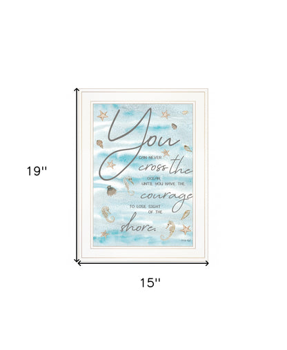 You Can Never 2 White Framed Print Wall Art