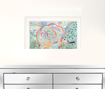 Bloom for Yourself 1 White Framed Print Wall Art