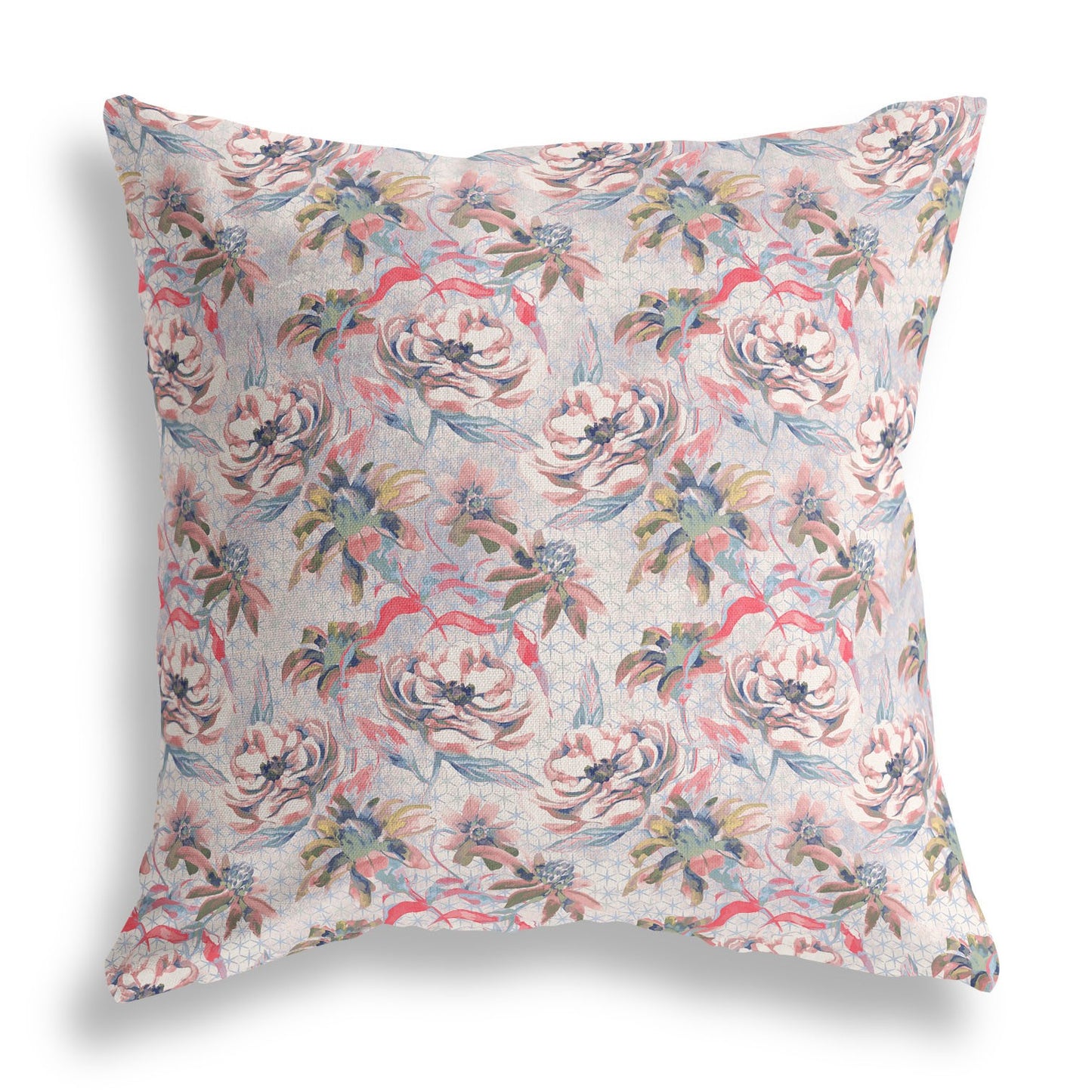 16?ǥ Lavender Pink Roses Indoor Outdoor Throw Pillow