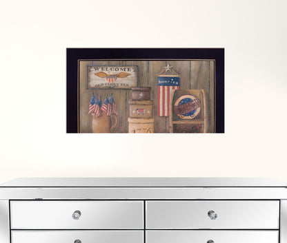 Sweet Land of Liberty 1 Black Framed Print Wall Art