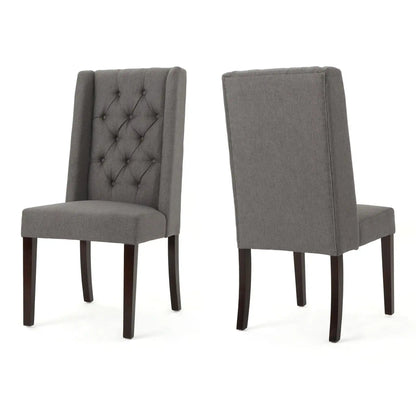 Sophisticated Tufted Dining Chair With High Back Design