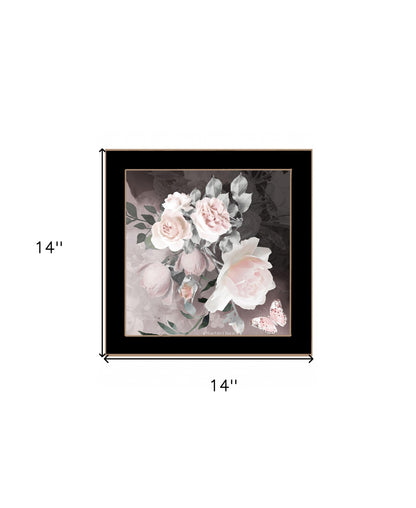 Noir Roses IV 3 White Framed Print Wall Art