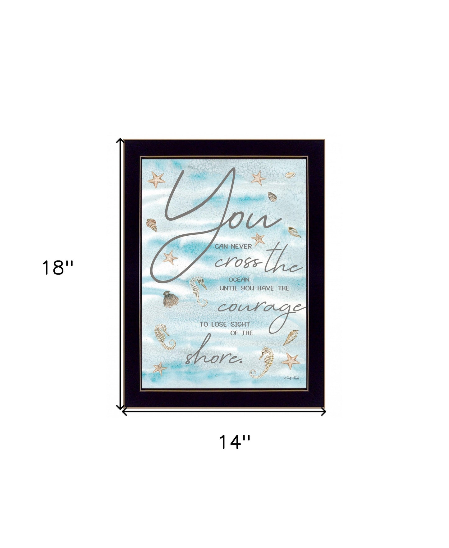 You Can Never 3 Black Framed Print Wall Art