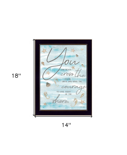 You Can Never 3 Black Framed Print Wall Art