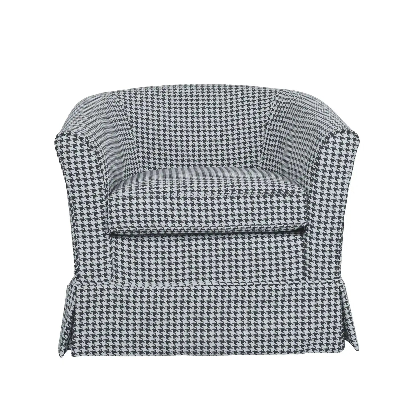 Zeniqua - Upholstered Swivel Chair With Loose Cover