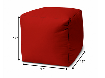 17" Red Canvas Indoor Outdoor