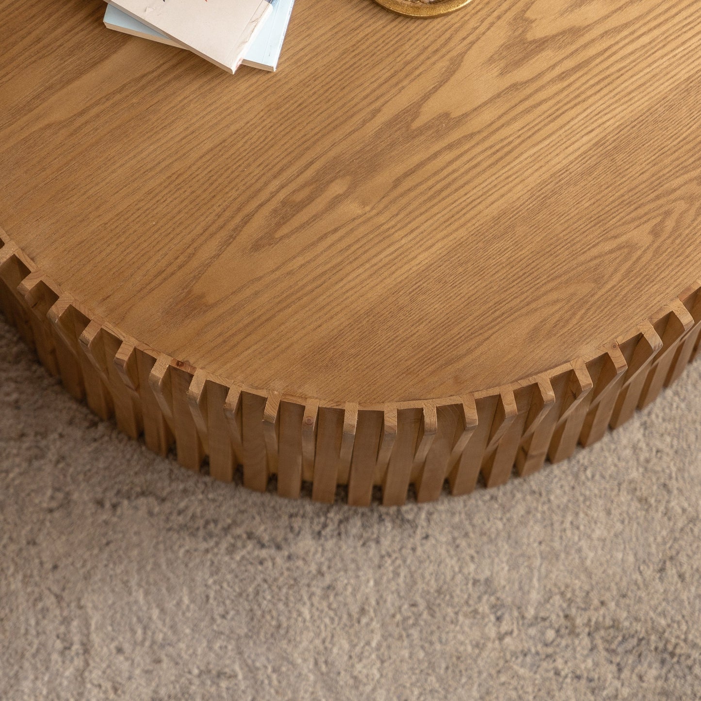 Vintage Fashion Style Cylindrical Nesting Coffee Table Set