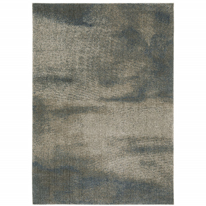 10' X 13' Gray Abstract Power Loom Area Rug