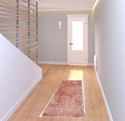 5' X 8' Blue And Black Shag Tufted Handmade Area Rug