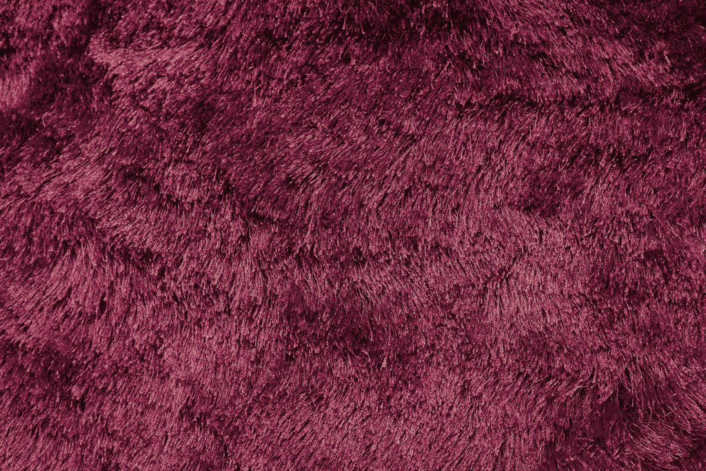 5' X 8' Blue And Black Shag Tufted Handmade Area Rug