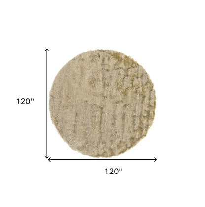 5' X 8' Blue And Black Shag Tufted Handmade Area Rug