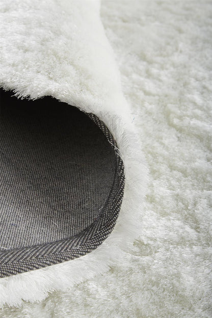 5' X 8' Blue And Black Shag Tufted Handmade Area Rug