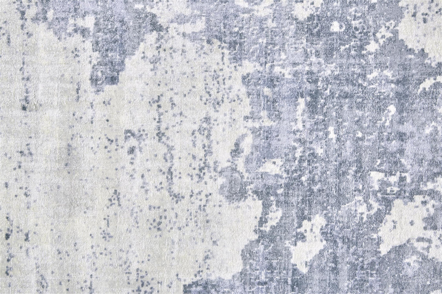 10' X 14' Blue Gray And Ivory Abstract Hand Woven Area Rug