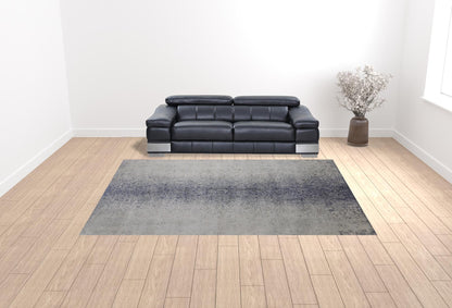 7' X 10' Gray Abstract Area Rug