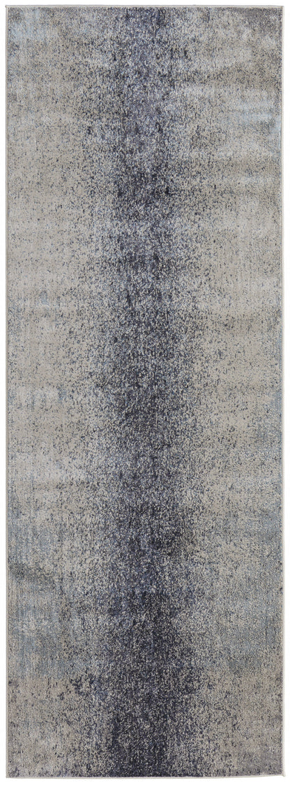 7' X 10' Gray Abstract Area Rug