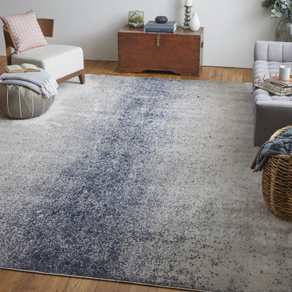 7' X 10' Gray Abstract Area Rug