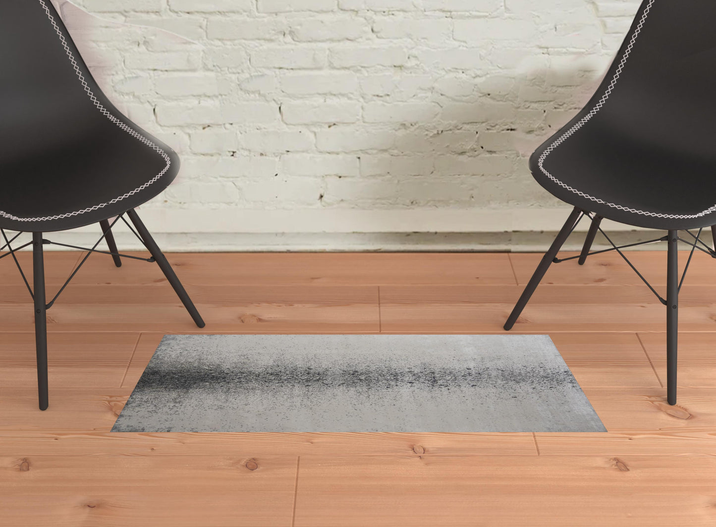 7' X 10' Gray Abstract Area Rug