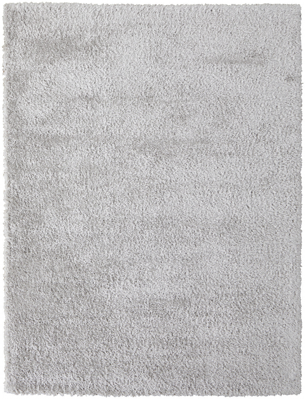 5' X 8' Ivory Shag Power Loom Stain Resistant Area Rug