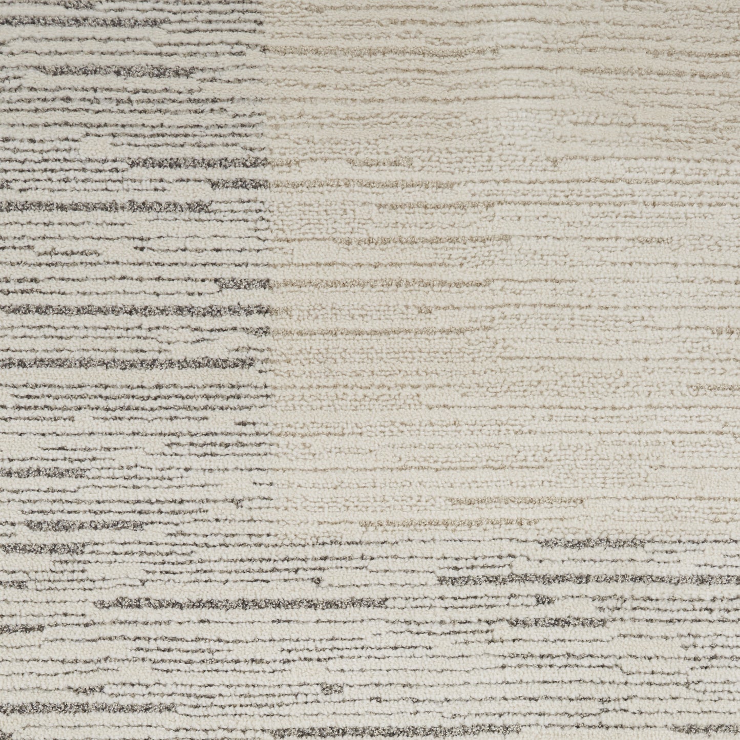 8' X 10' Ivory and Gray Abstract Power Loom Area Rug