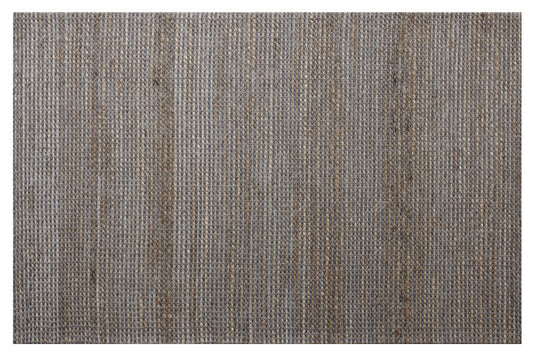 5' X 7' Gray Striped Hand Woven Area Rug