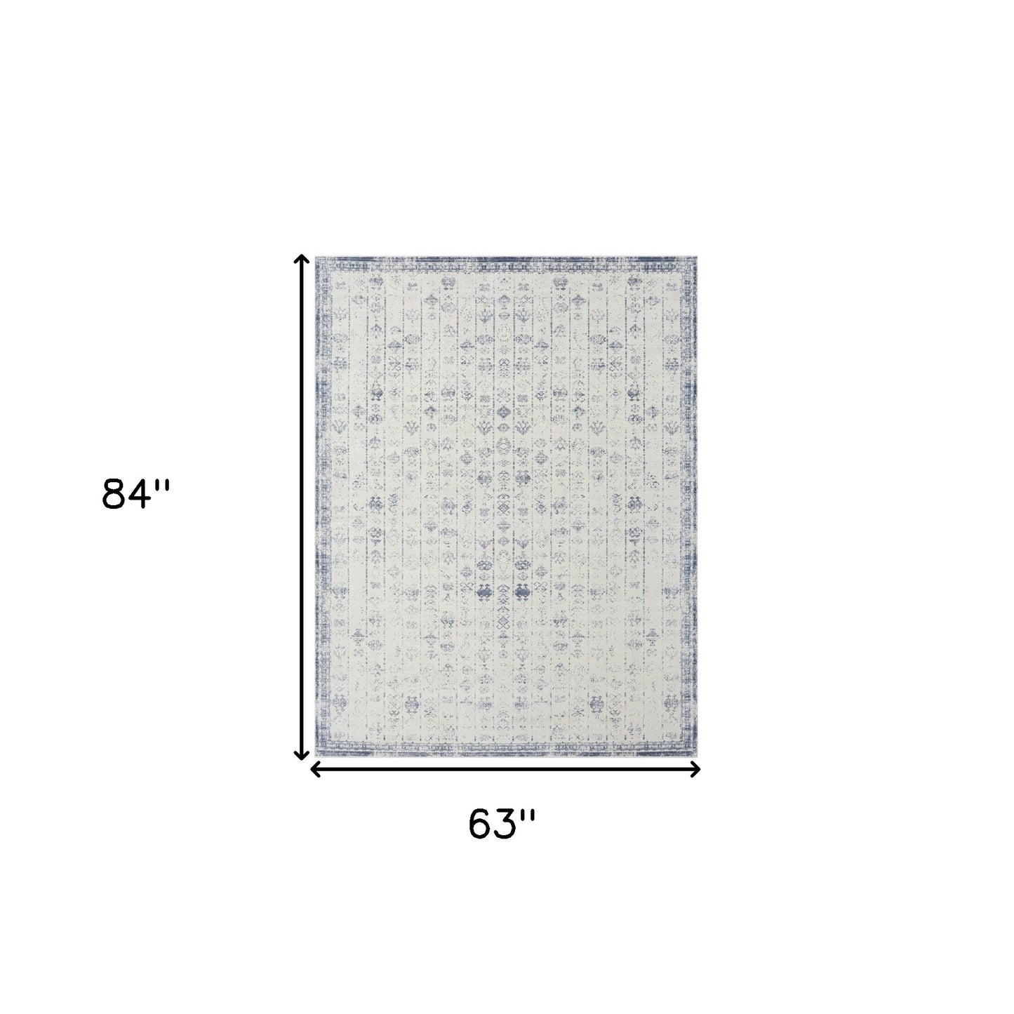 2' X 3' Gray Abstract Washable Non Skid Area Rug